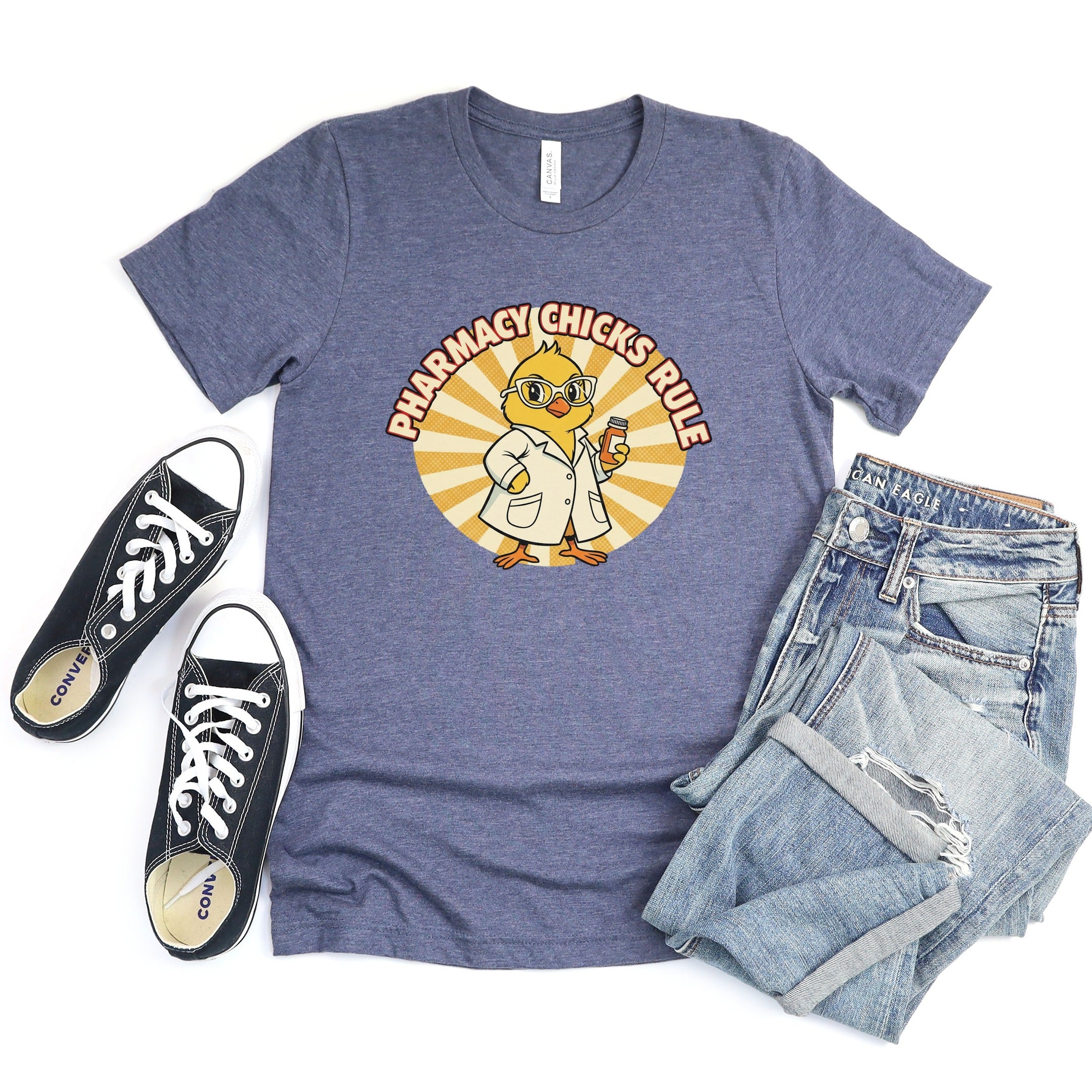 Pharmacy Chicks Rule Funny T-Shirt product