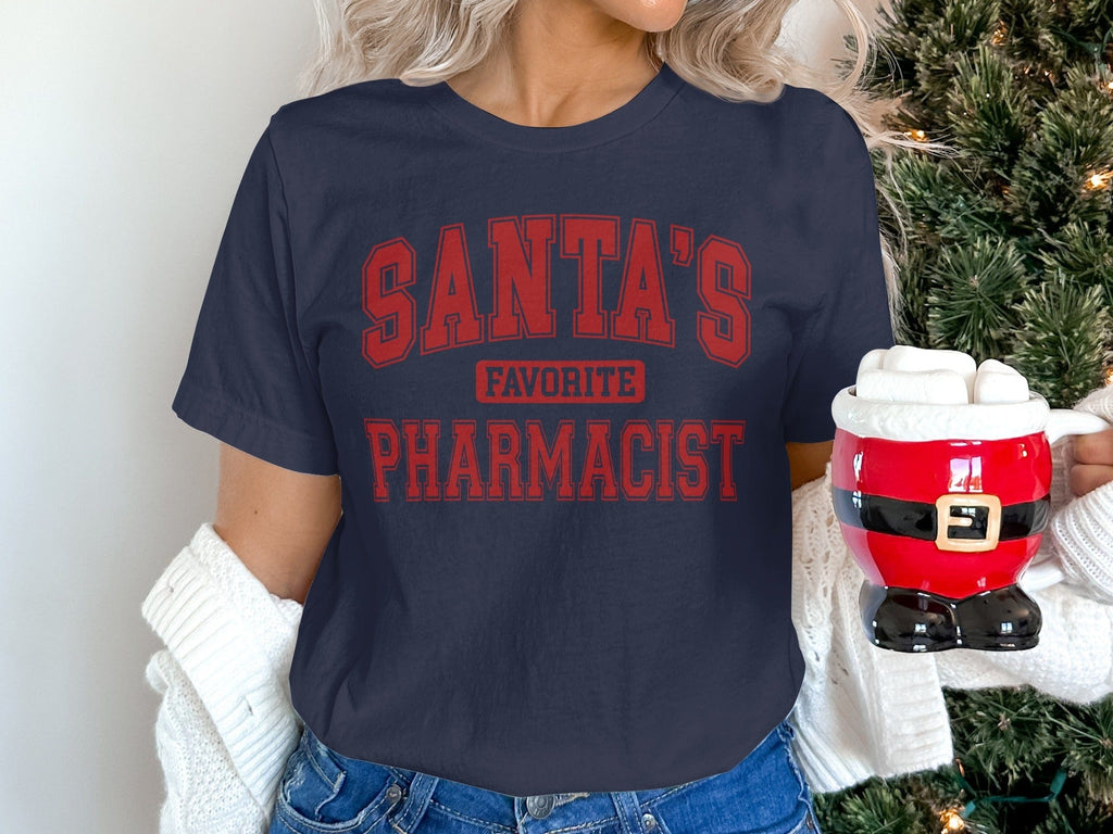 Santa's Favorite Pharmacist Printed Shirt Product