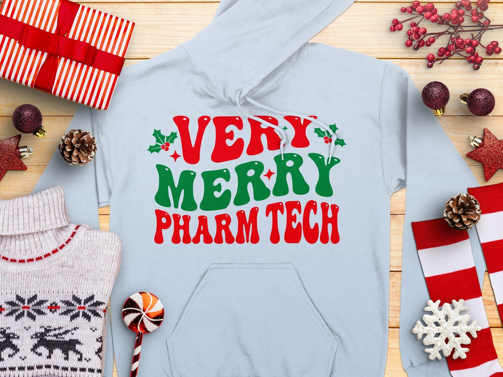 Very Merry Pharm Tech Holiday Hoodie Christmas Gift