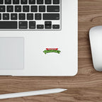 Sticker with "Doctor of Pharmacy" text on a laptop keyboard.