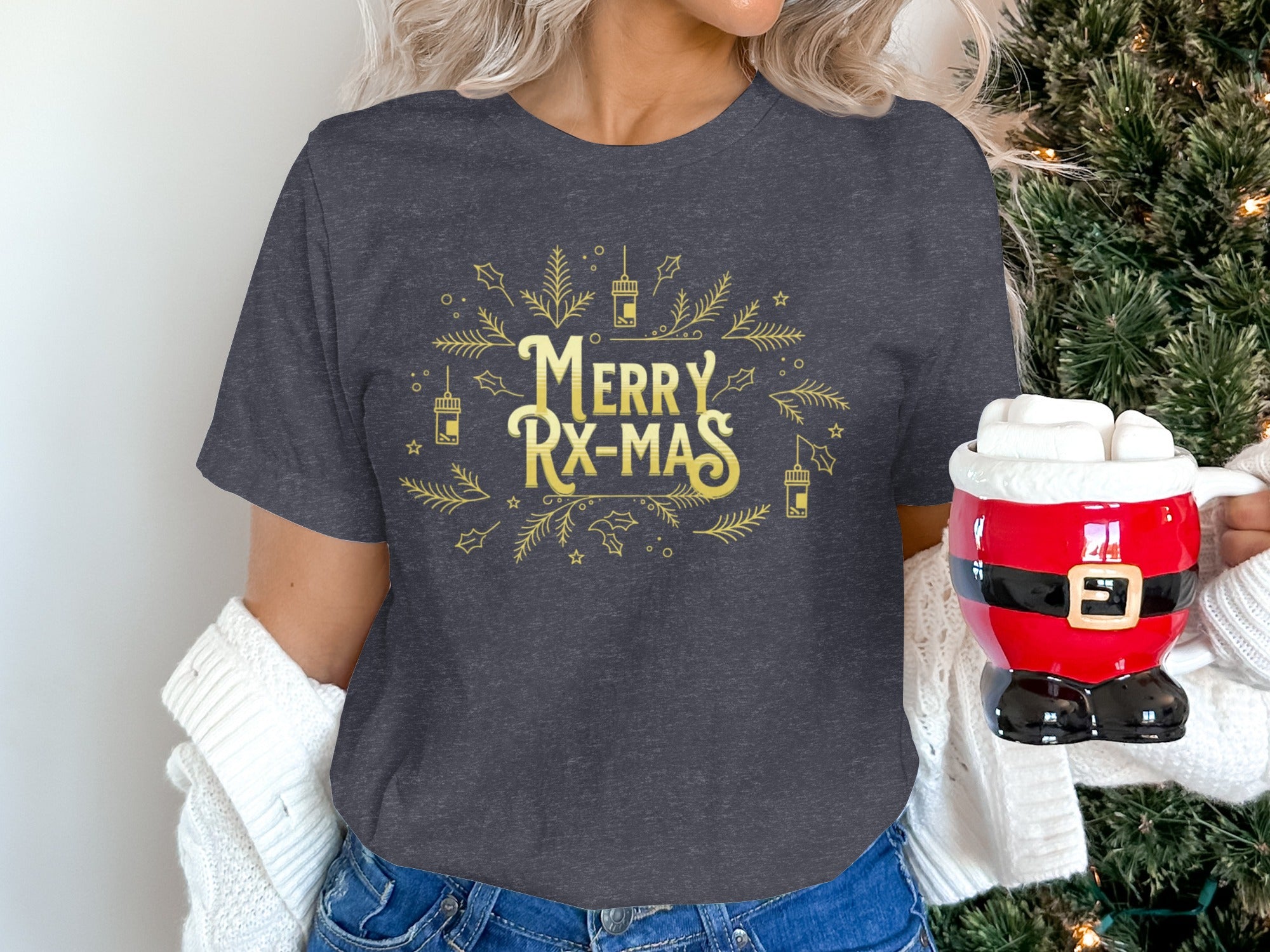 Merry RX-MAS Graphic Tee for Festive Celebrations