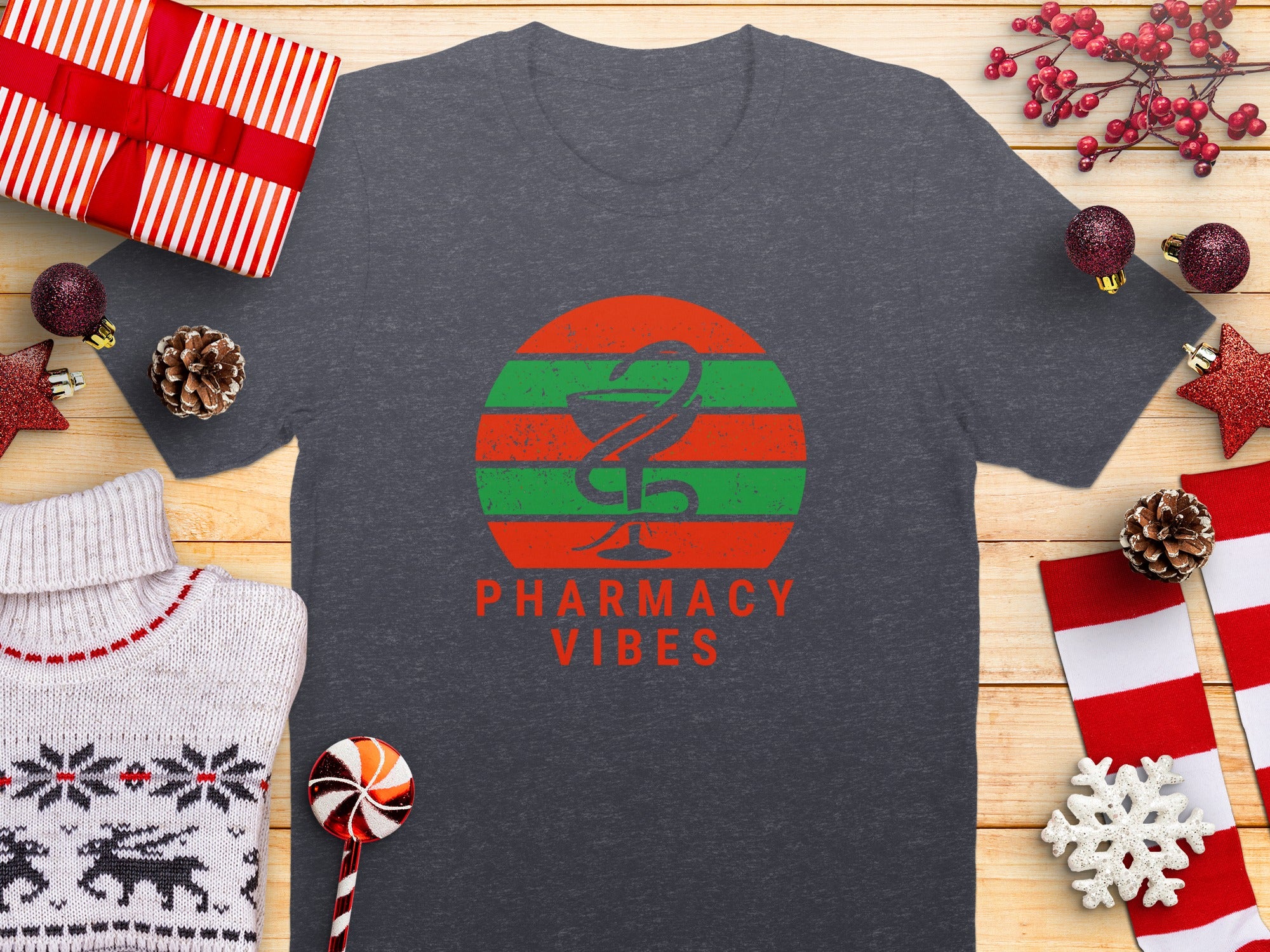 Pharmacy Vibes Graphic T-Shirt Casual Apparel product