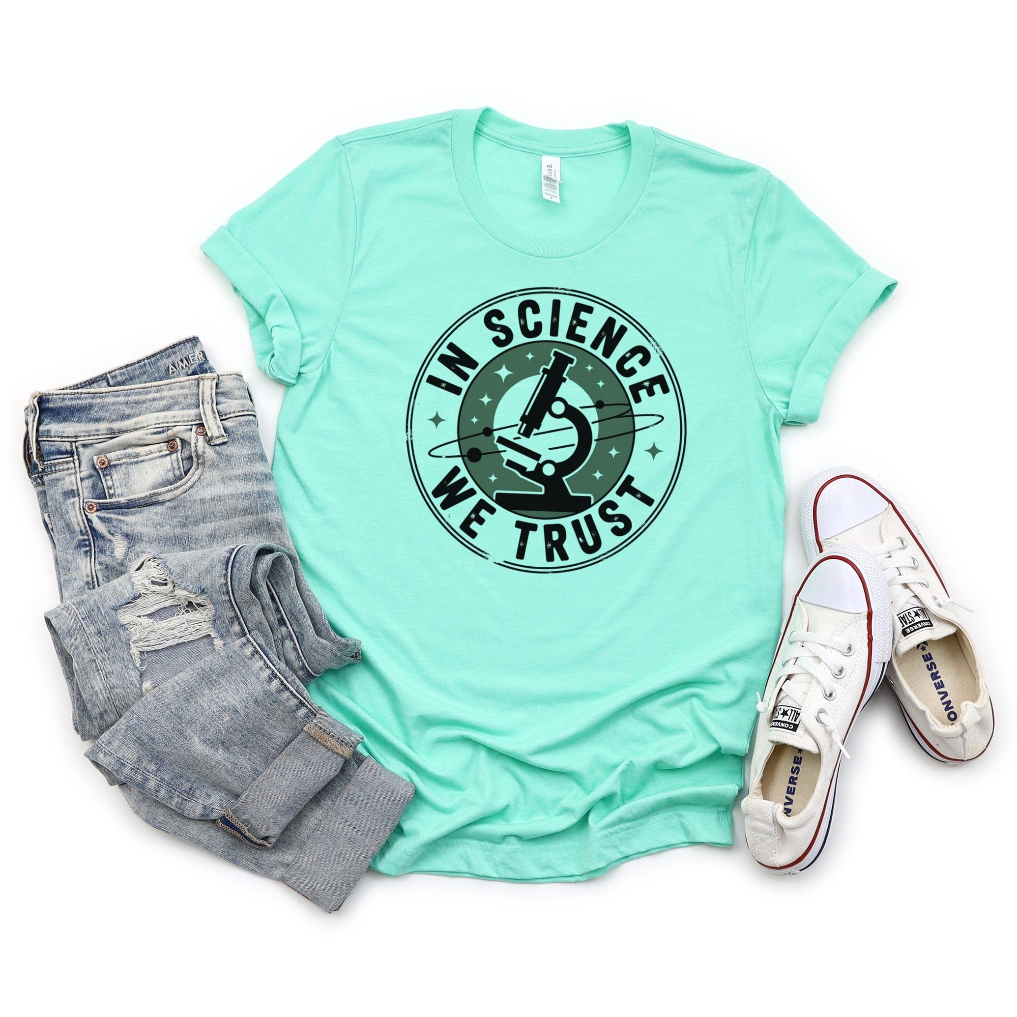 In Science We Trust Graphic Tee Shirt product type