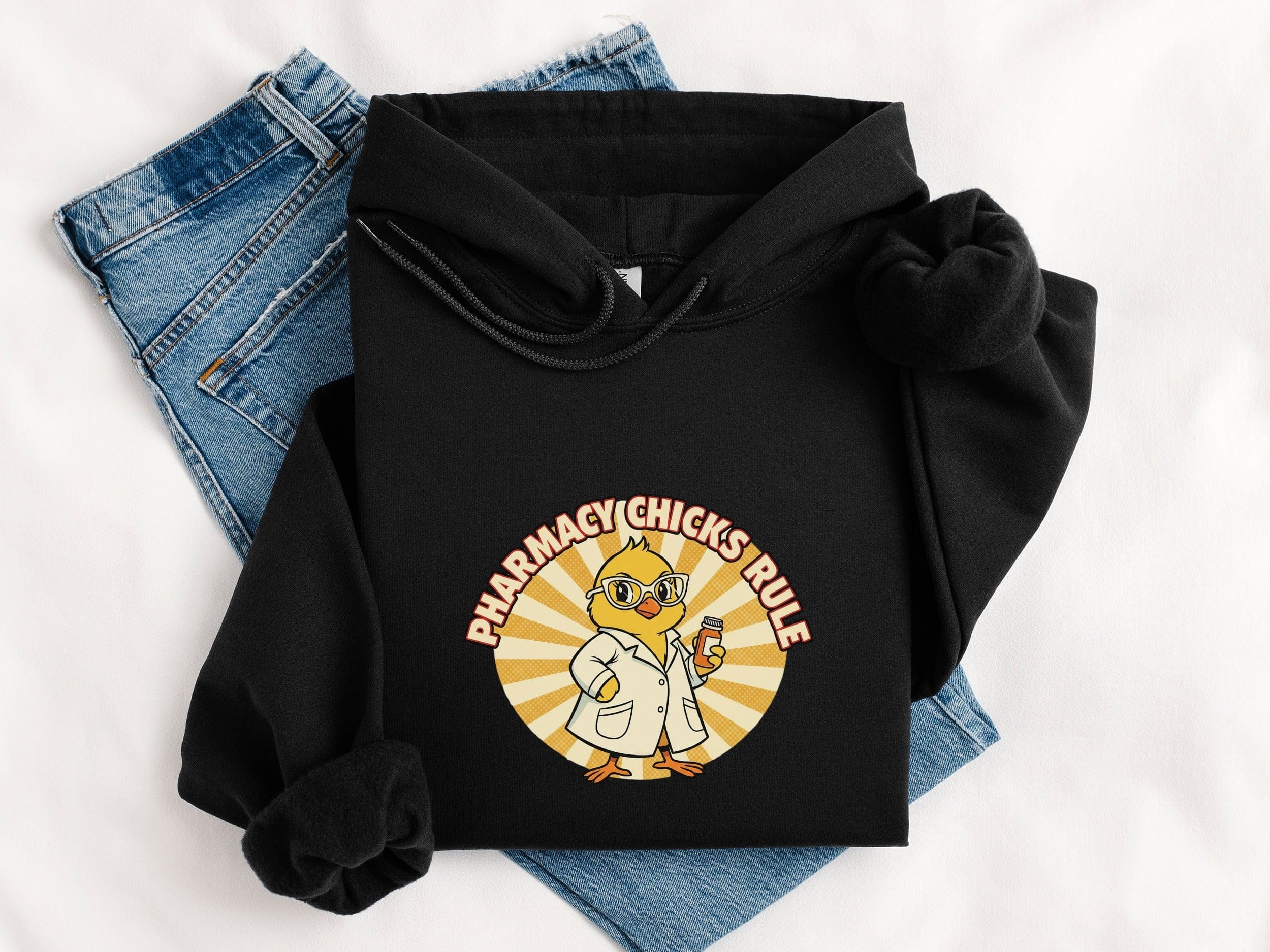 Pharmacy Chicks Rule Graphic Hoodie