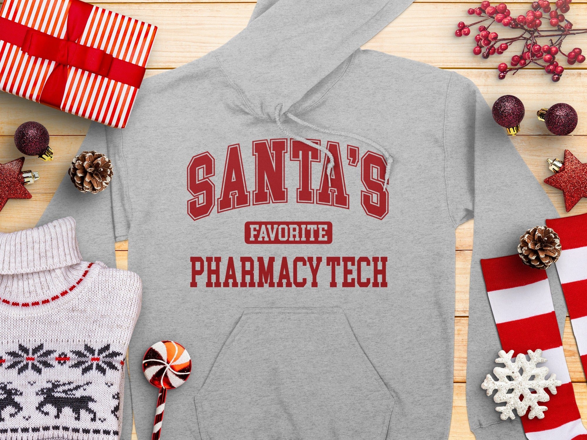 Santa's Favorite Pharmacy Tech Hoodie product