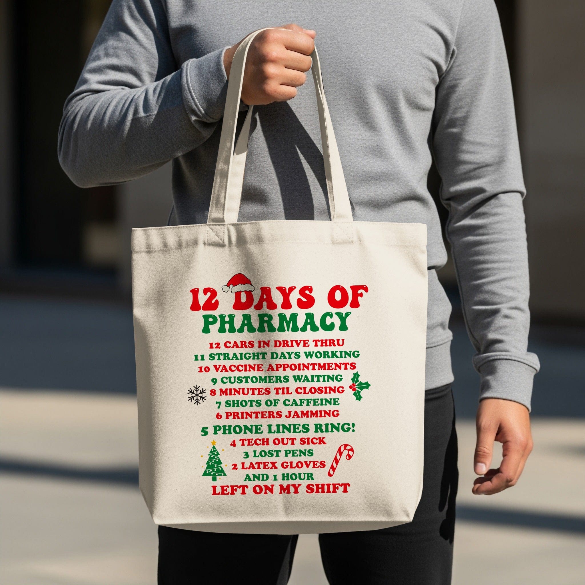 12 Days of Pharmacy Musical Parody Tote Bag