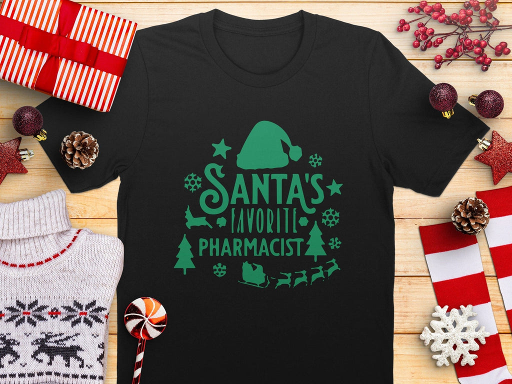 Santa's Favorite Pharmacist Holiday T-Shirt