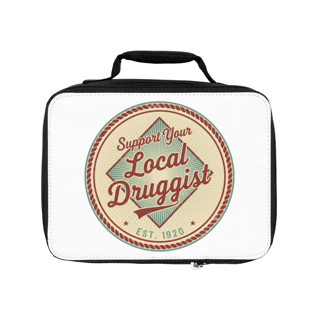 Support Your Local Druggist Vintage Design Lunch Bag