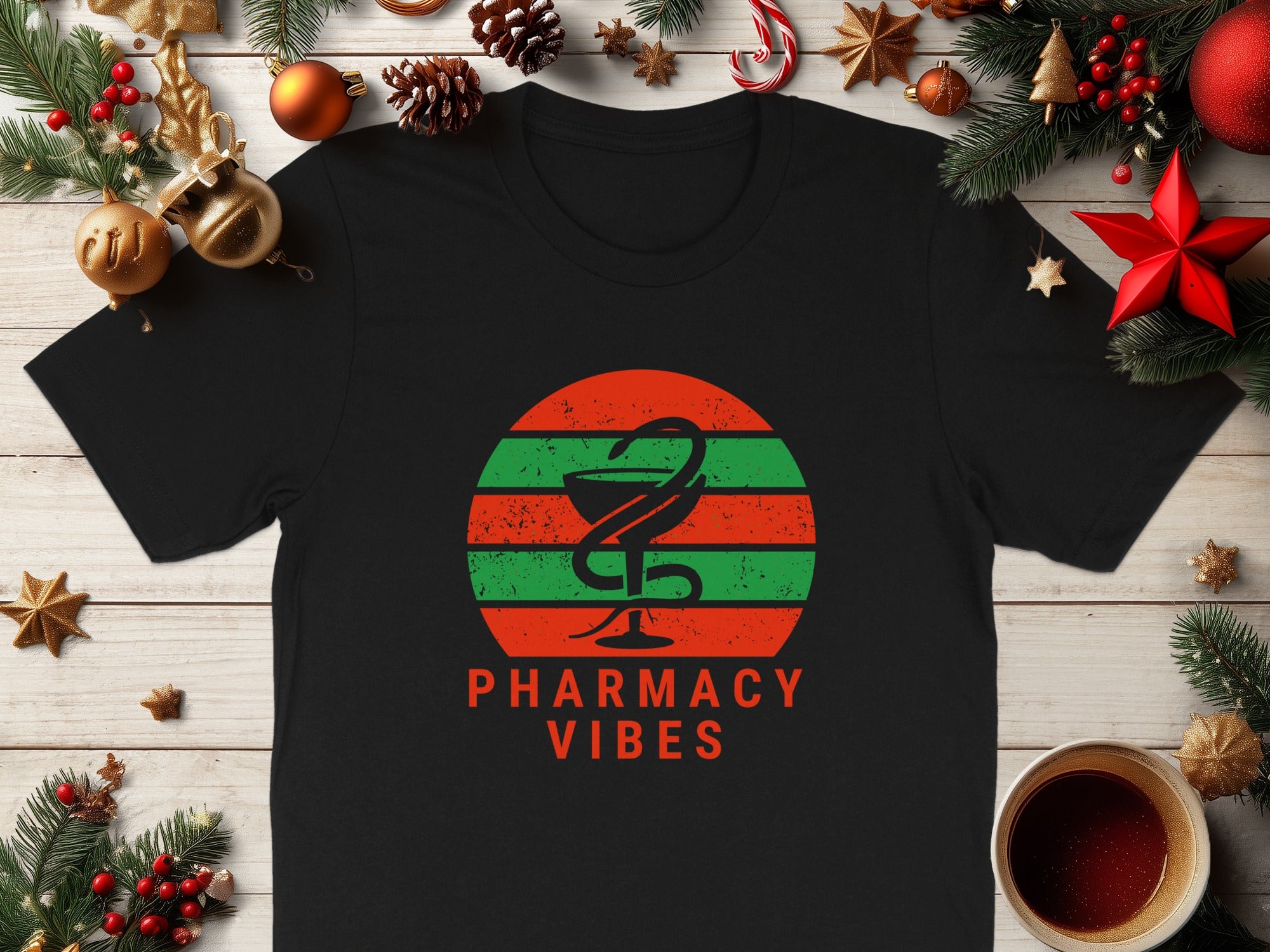 Pharmacy Vibes Holiday Themed Graphic T-shirt Product