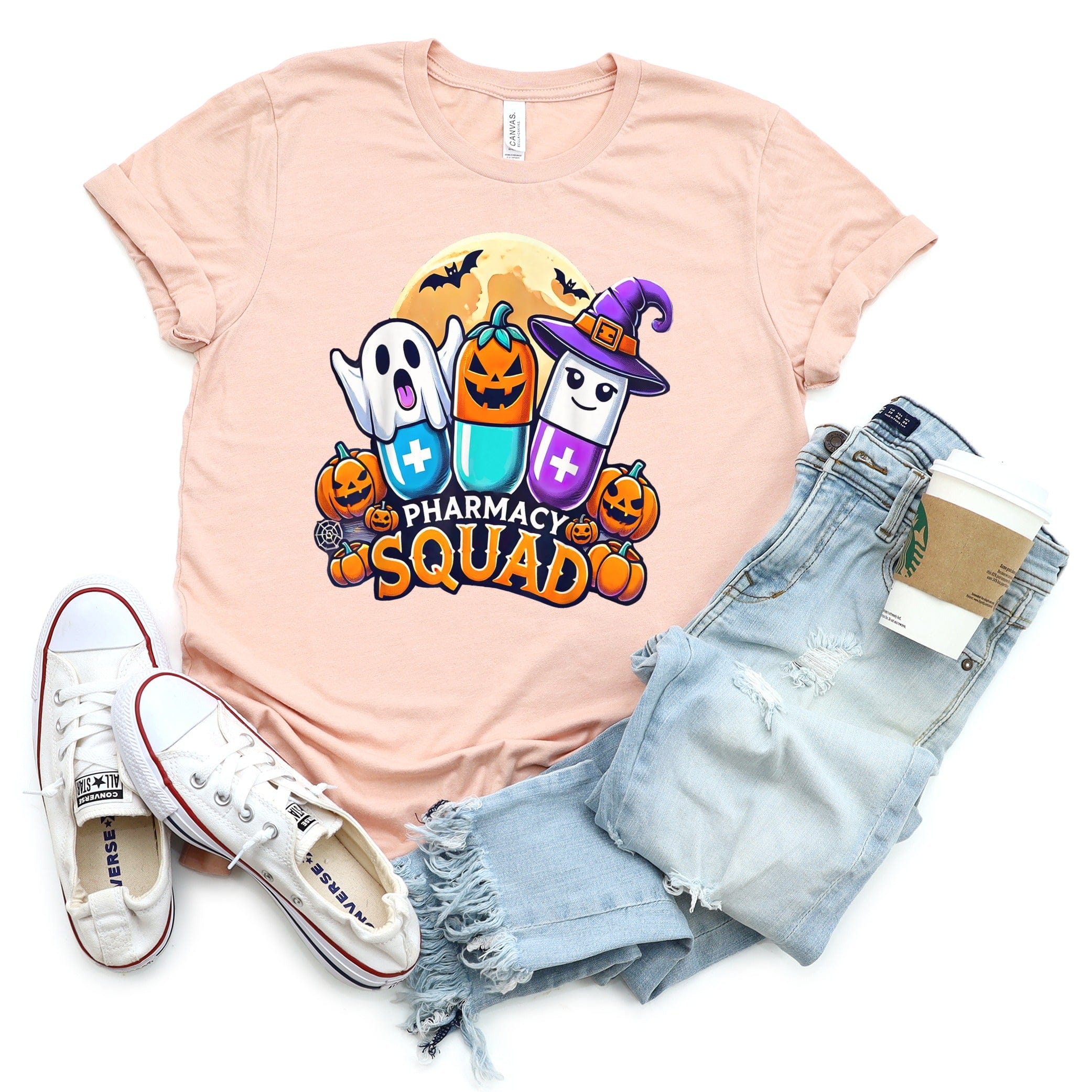 Fun Halloween Pharmacy Squad Graphic T-shirt product