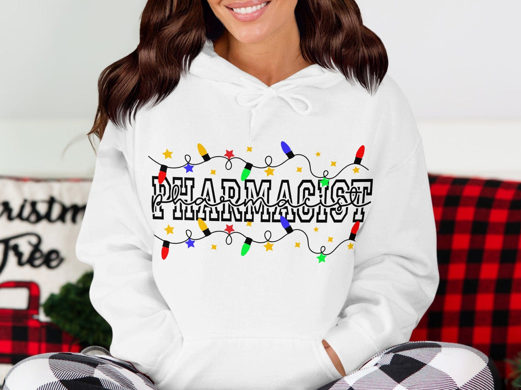 Festive Christmas Lights Pharmacist Hoodie