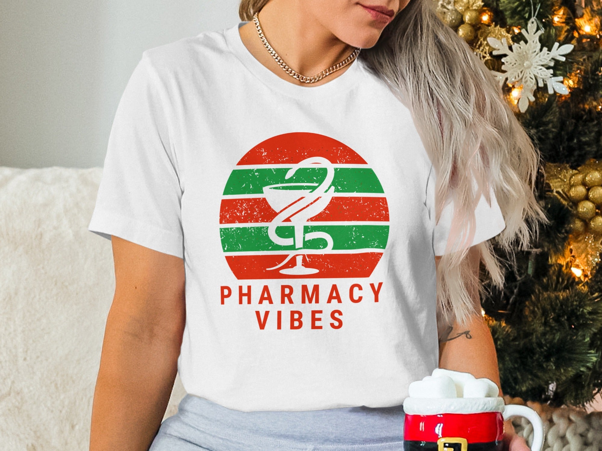 Pharmacy Vibes Christmas Apparel Product