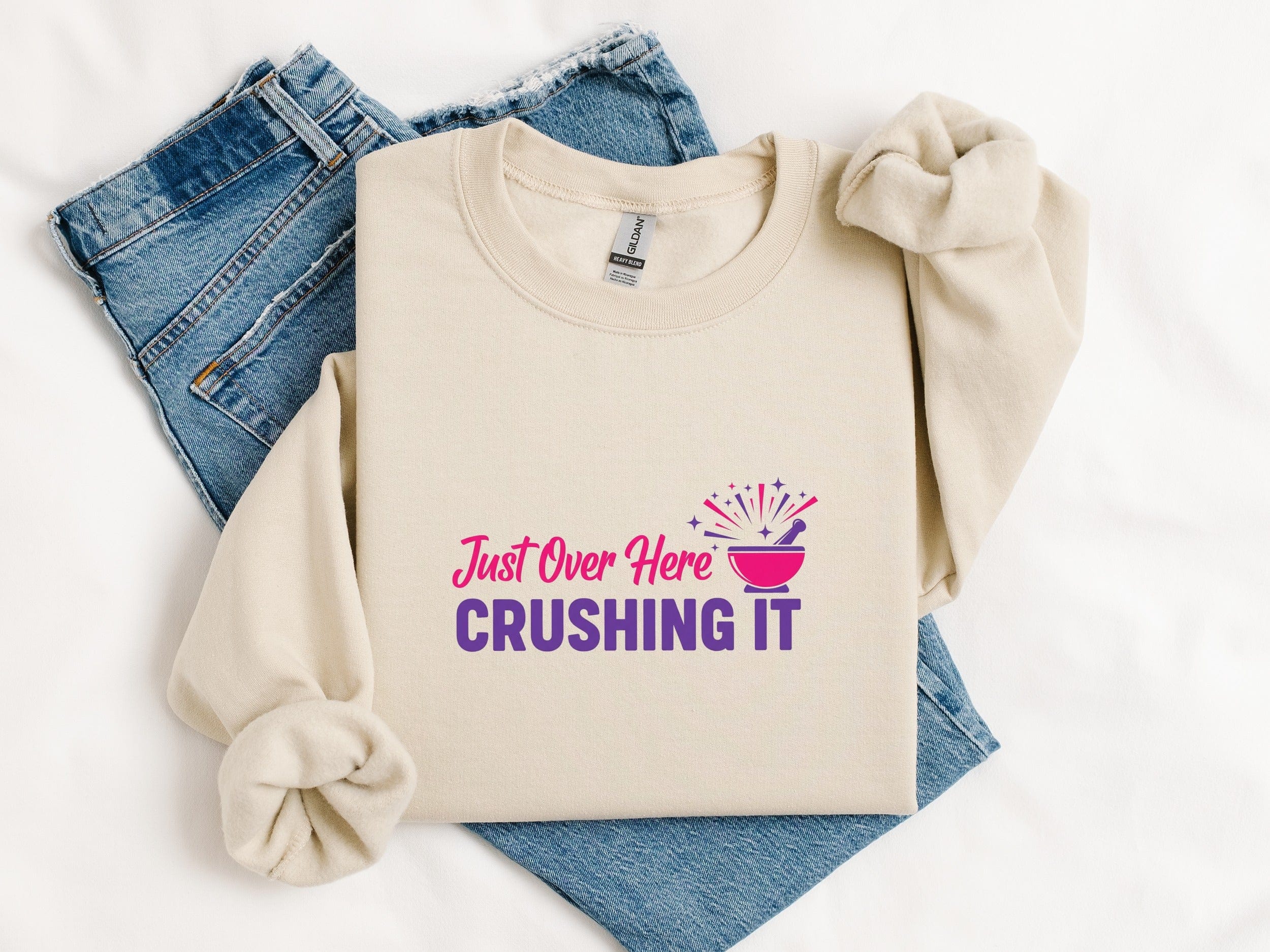 Just Over Here Crushing It Graphic Shirt product type