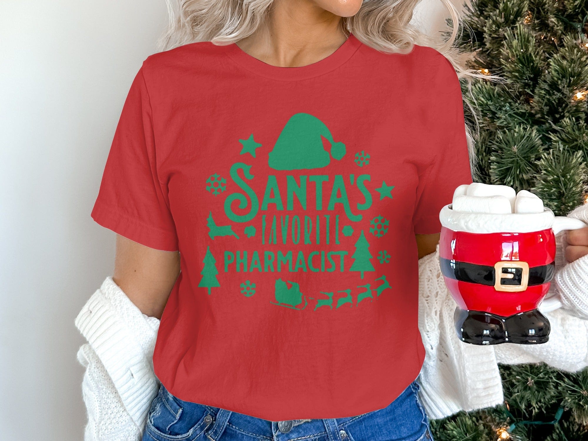 Santa's Favorite Pharmacist Holiday Shirt
