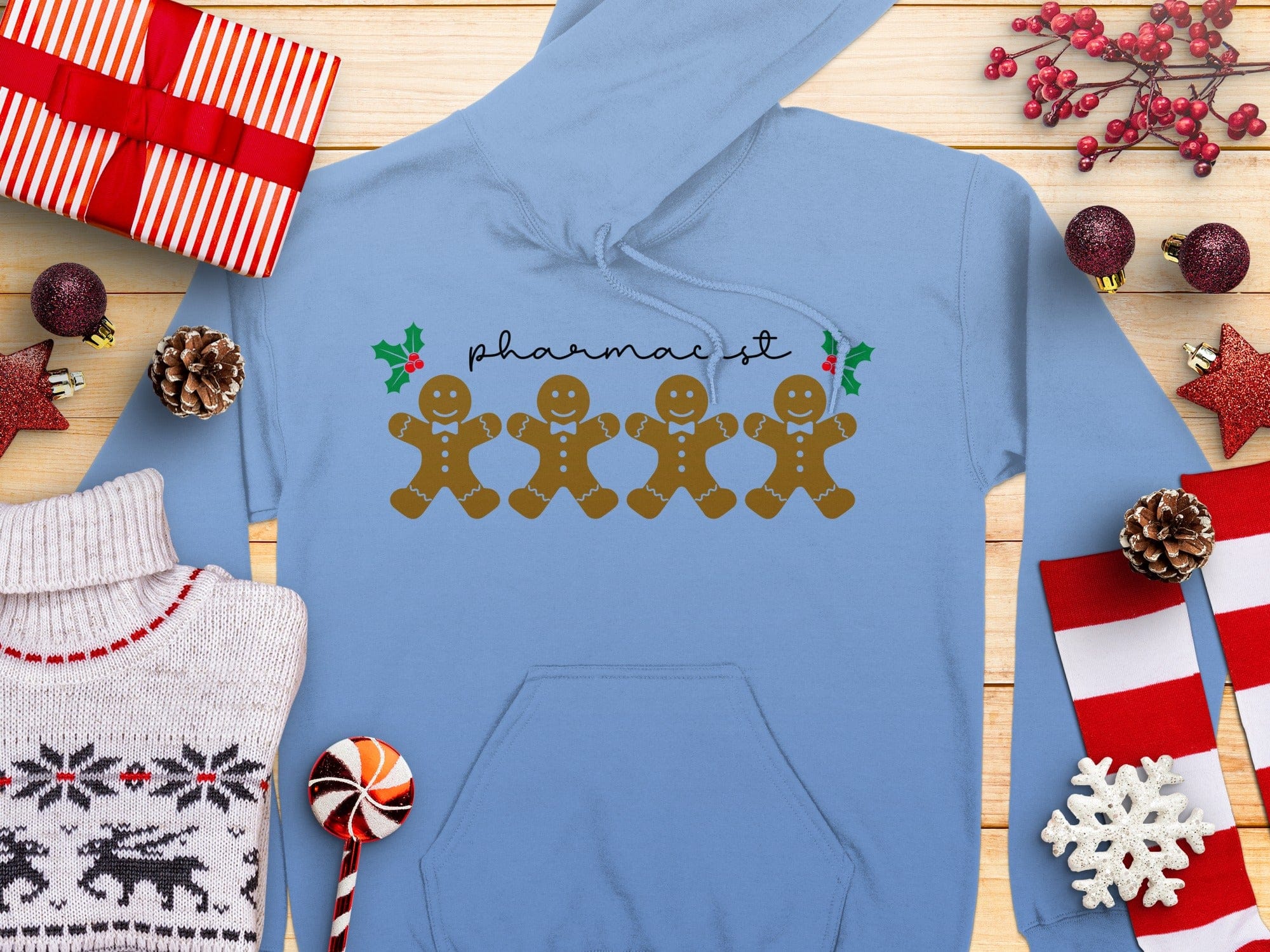 Pharmacist Gingerbread Gingerbread Men Hoodie