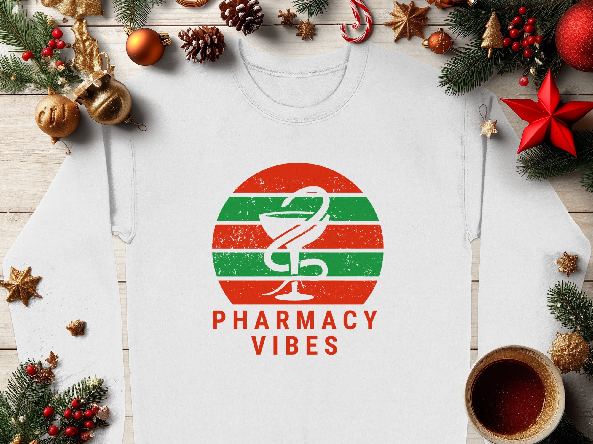 Festive Pharmacy Vibes Long Sleeve Shirt product type