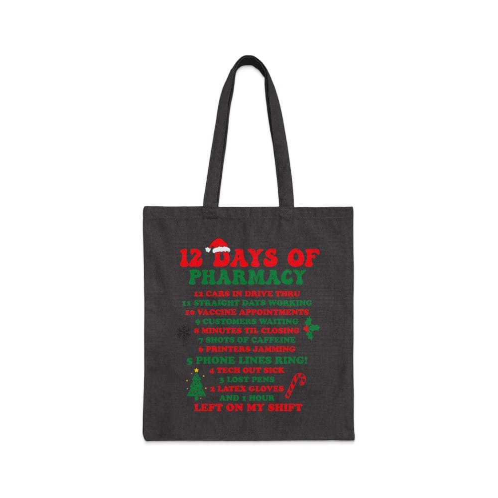 12 Days of Pharmacy Christmas Tote Bag - Adverse Reactions