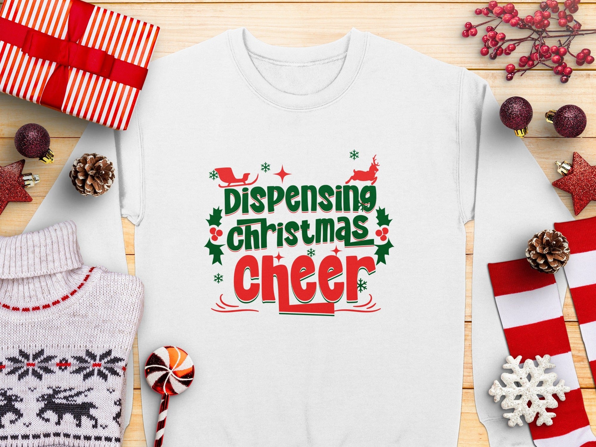 Dispensing Christmas Cheer Holiday Sweatshirt