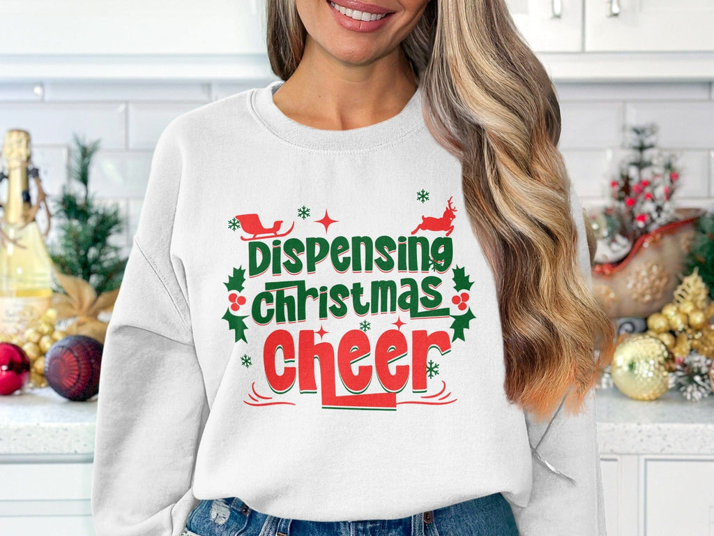 Dispensing Christmas Cheer Sweatshirt Festive Holiday