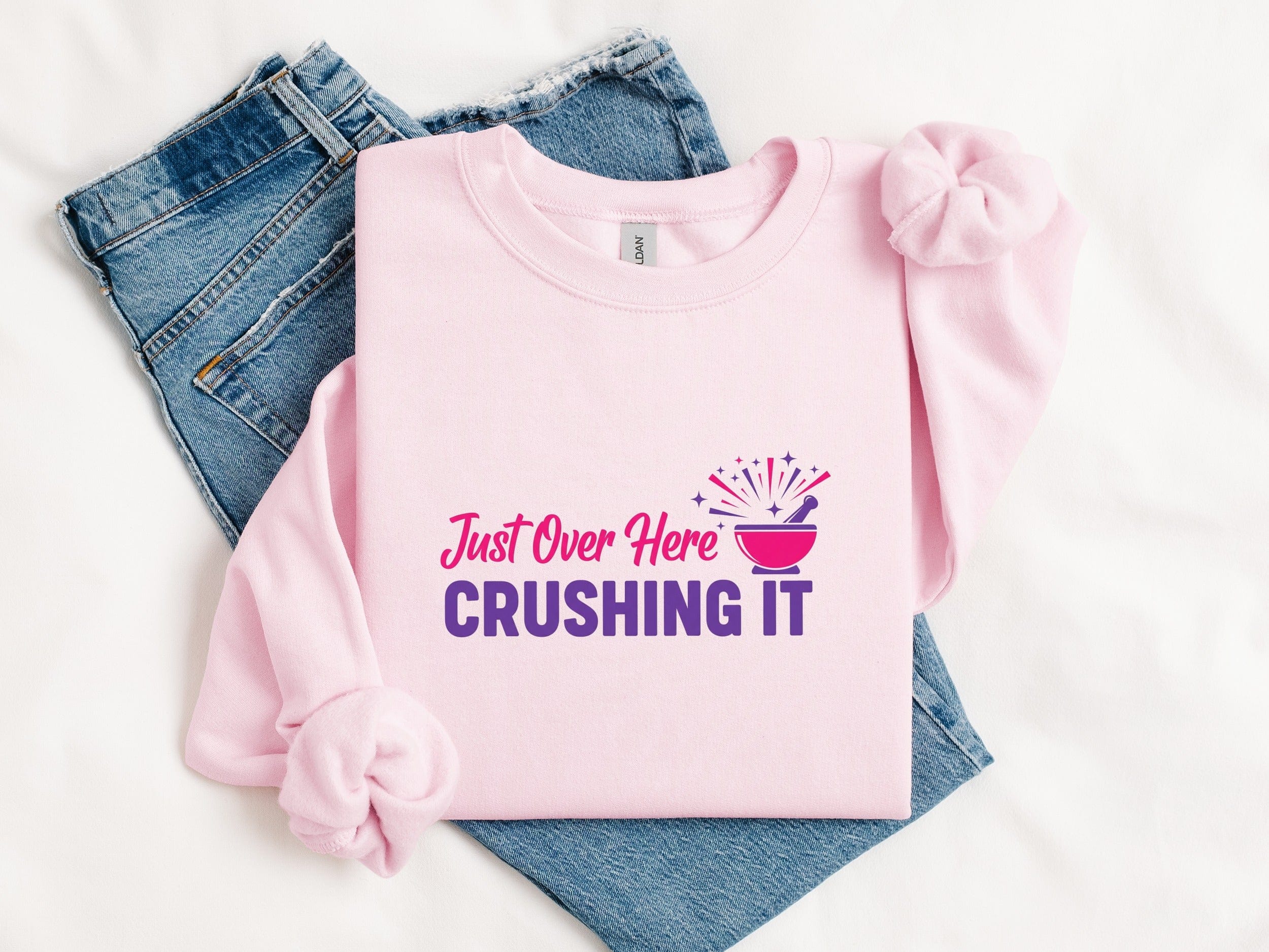 Just Over Here Crushing It Sweatshirt product