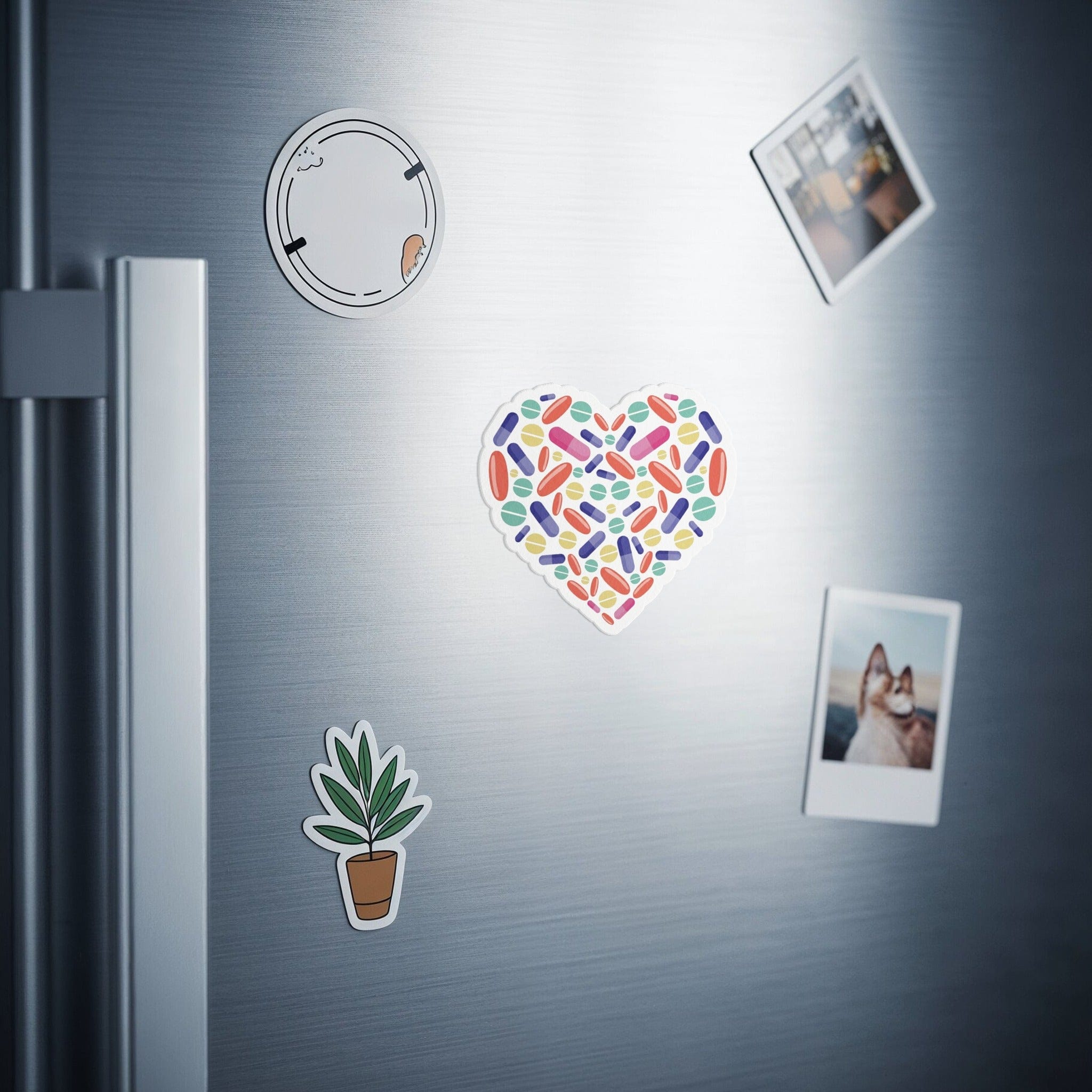 Colorful Heart Shaped Rainbow Magnets for Any Surface product