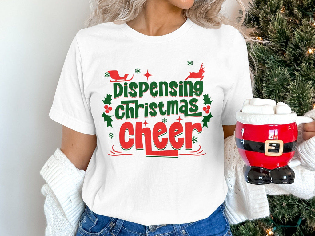 Dispensing Christmas Cheer Festive Graphic Tee