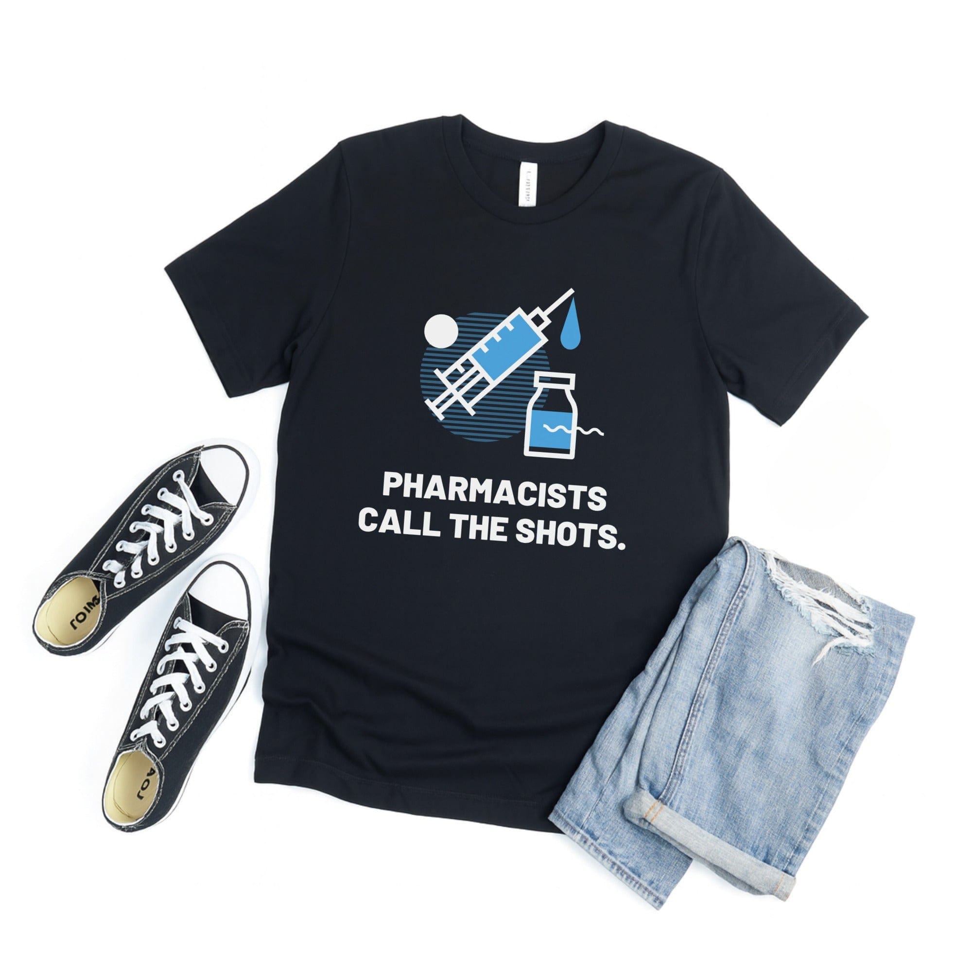 Pharmacists Call The Shots Casual Graphic T-Shirt Product