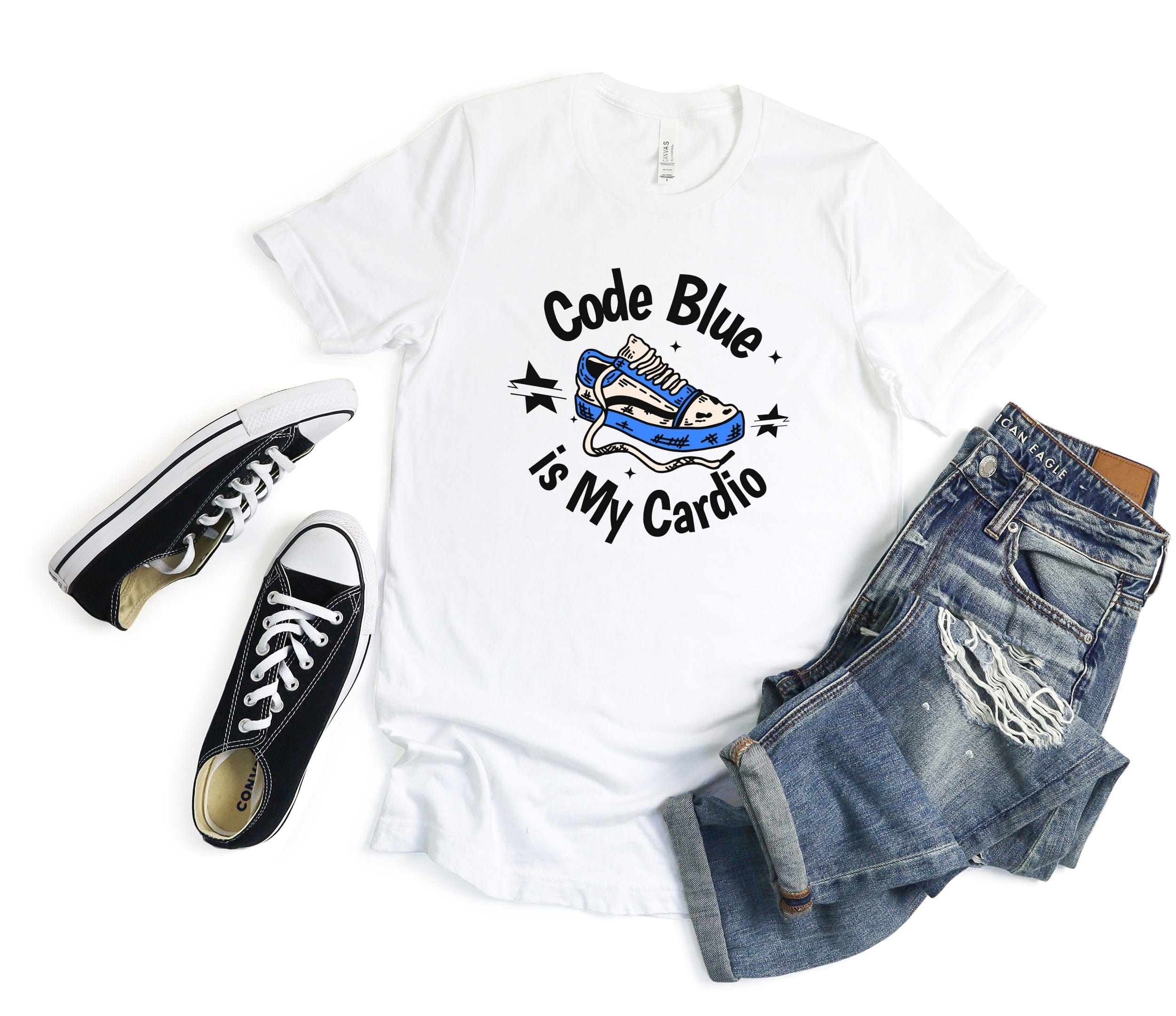 Code Blue is My Cardio Graphic T-shirt product type