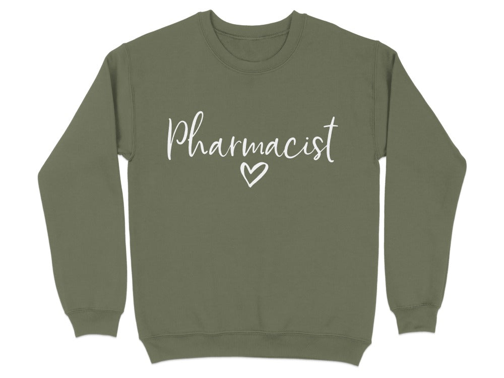 Pharmacist Heart Script Sweatshirt & Hoodie