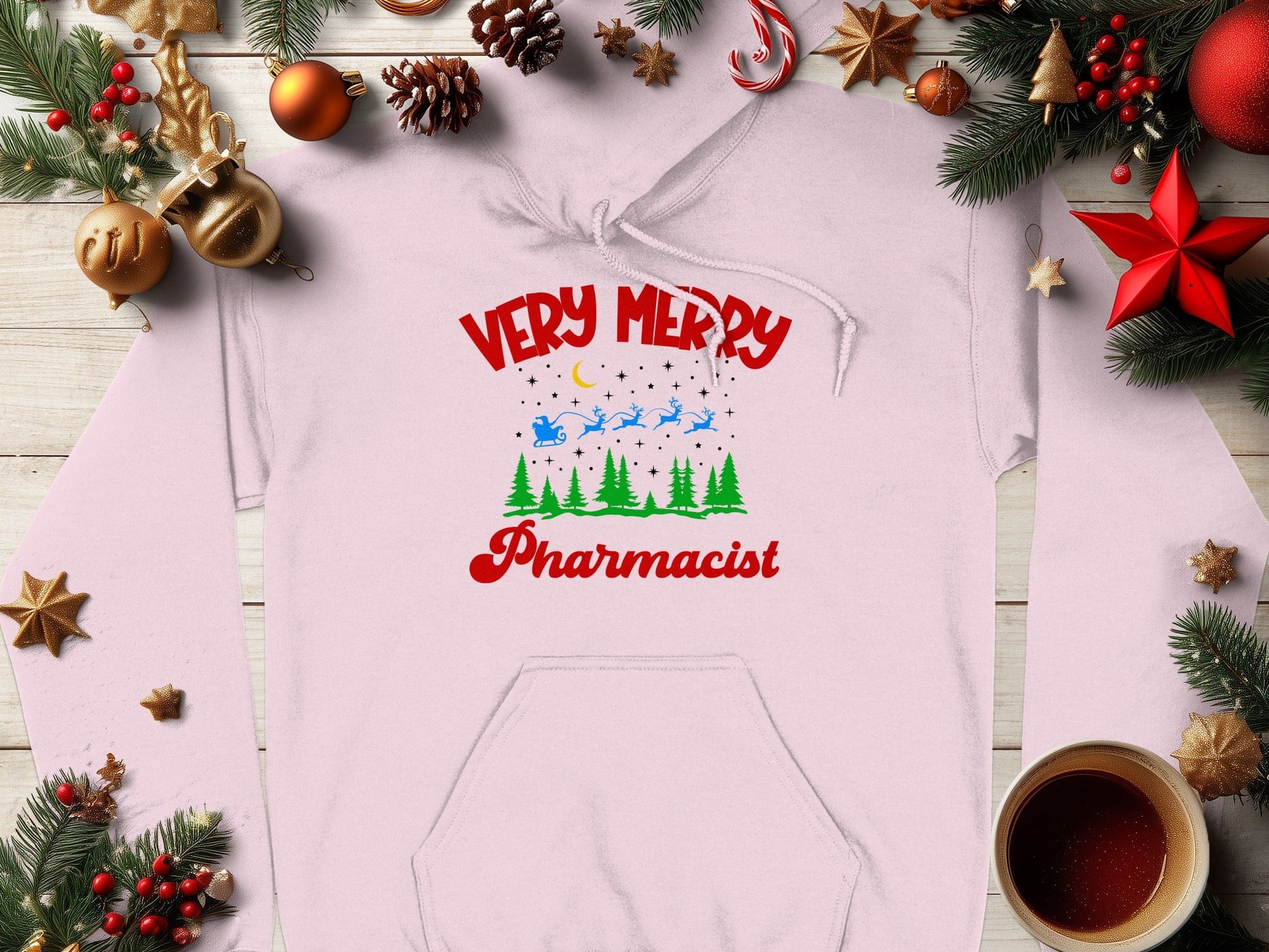 Very Merry Pharmacist Christmas Sweatshirt Design