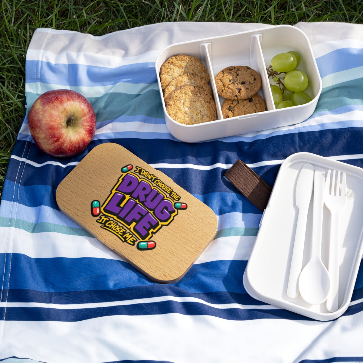 Drug Life It Chose Me lunch container with sections