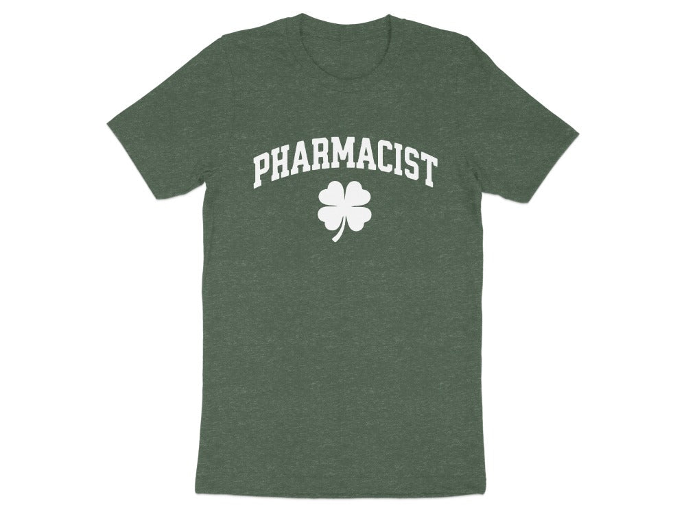 Pharmacist Shamrock (White Text) Tee