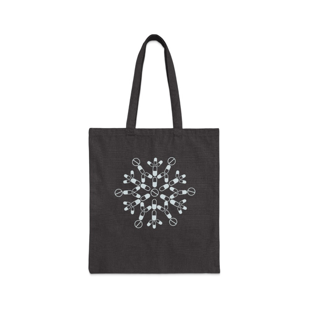 Pill Snowflake Tote Bag