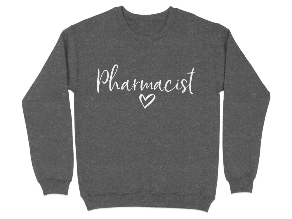 Pharmacist Heart Script Sweatshirt & Hoodie