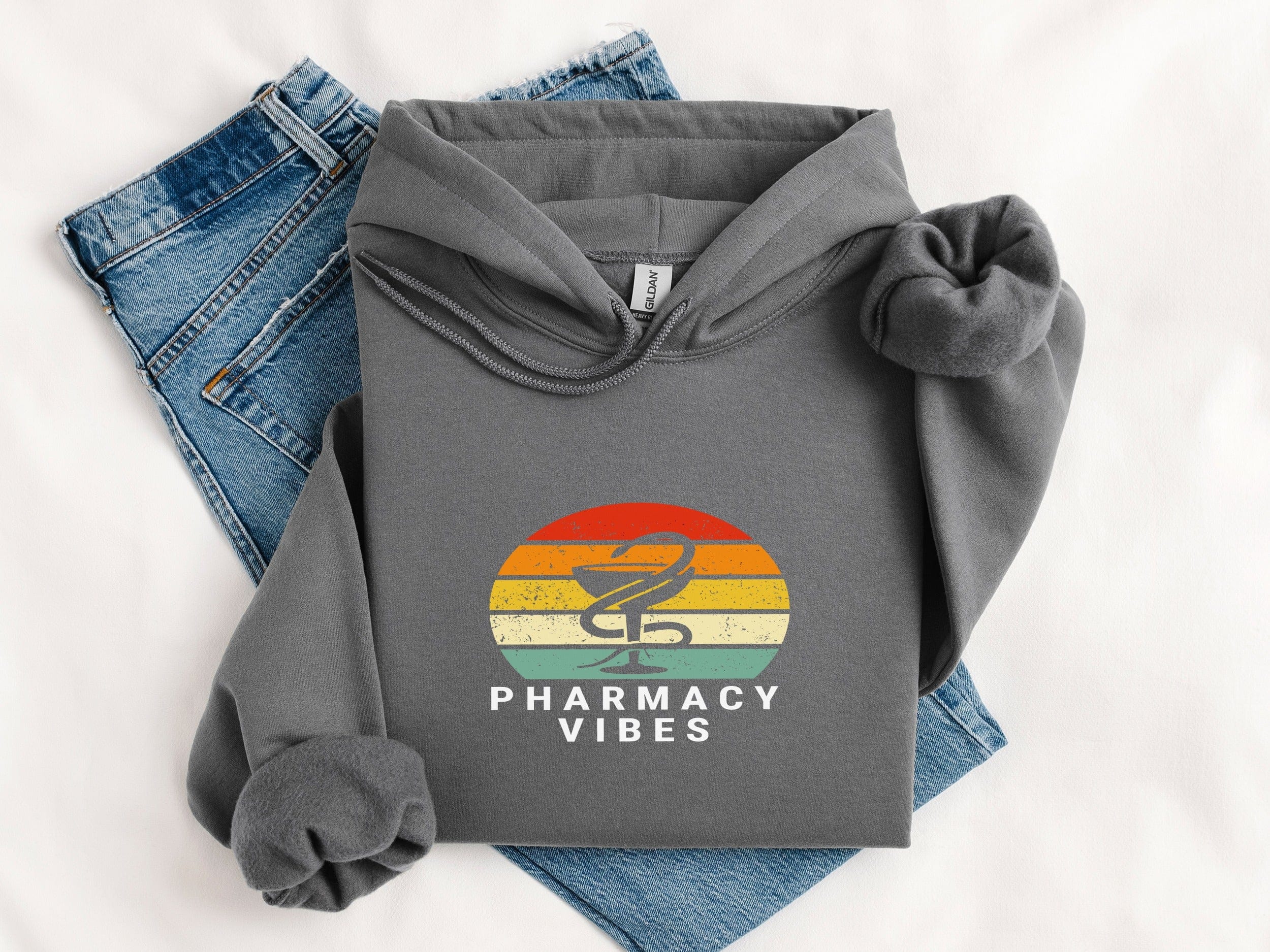 Retro Pharmacy Vibes Hoodie perfect for any product type