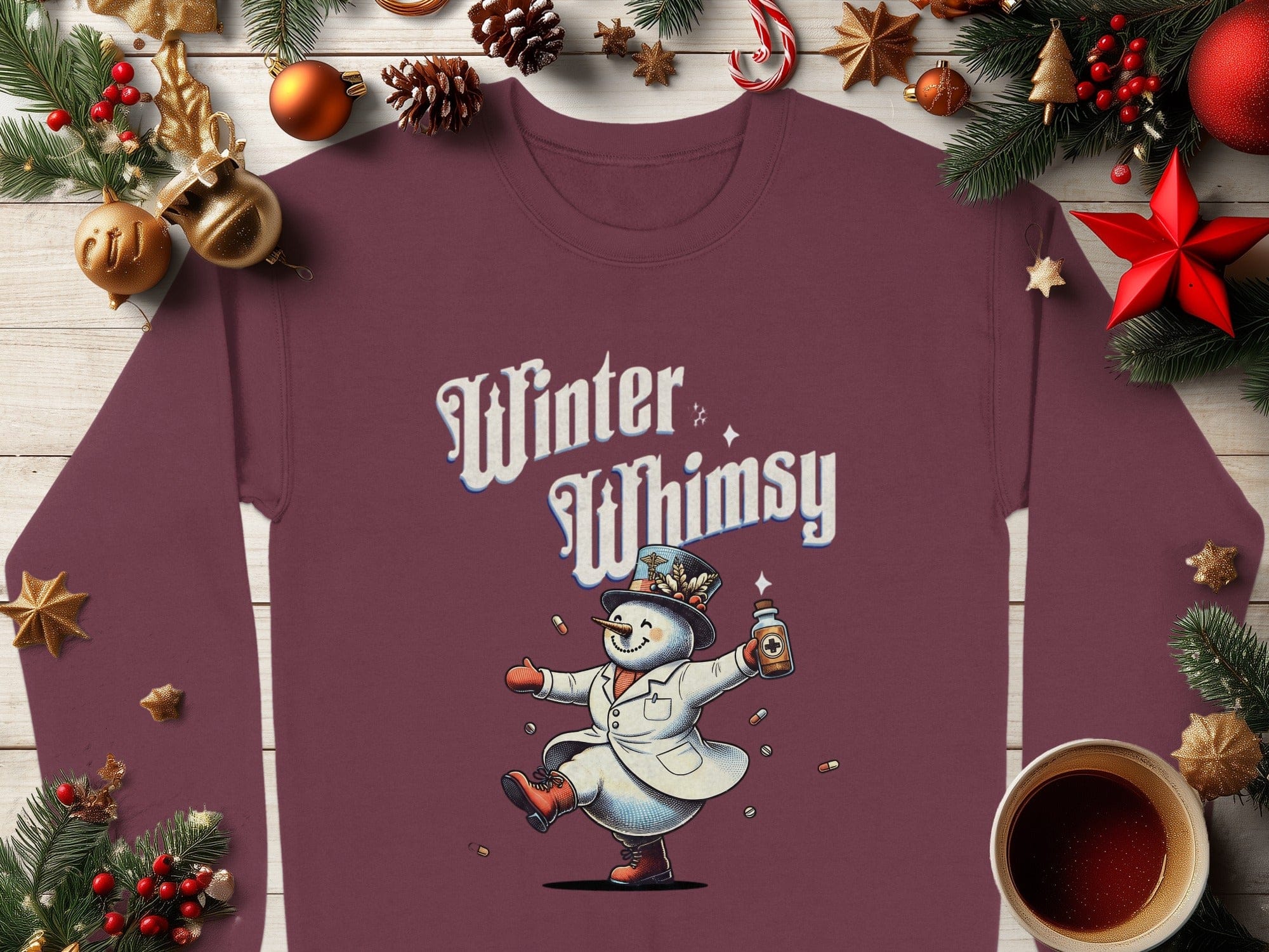 Winter Whimsy Snowman Long Sleeve Shirt product