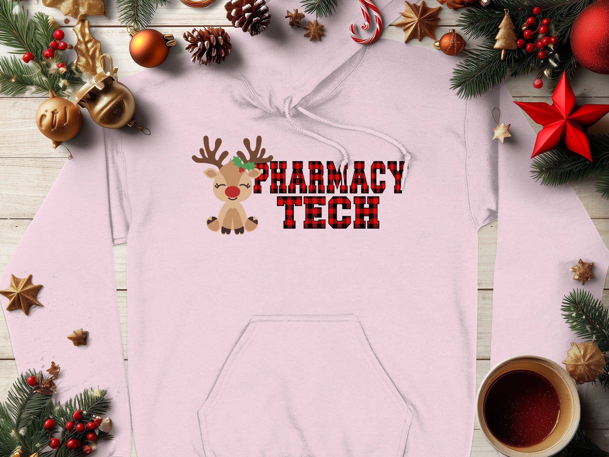 Pharmacy Tech Reindeer Festive Holiday Sweatshirt