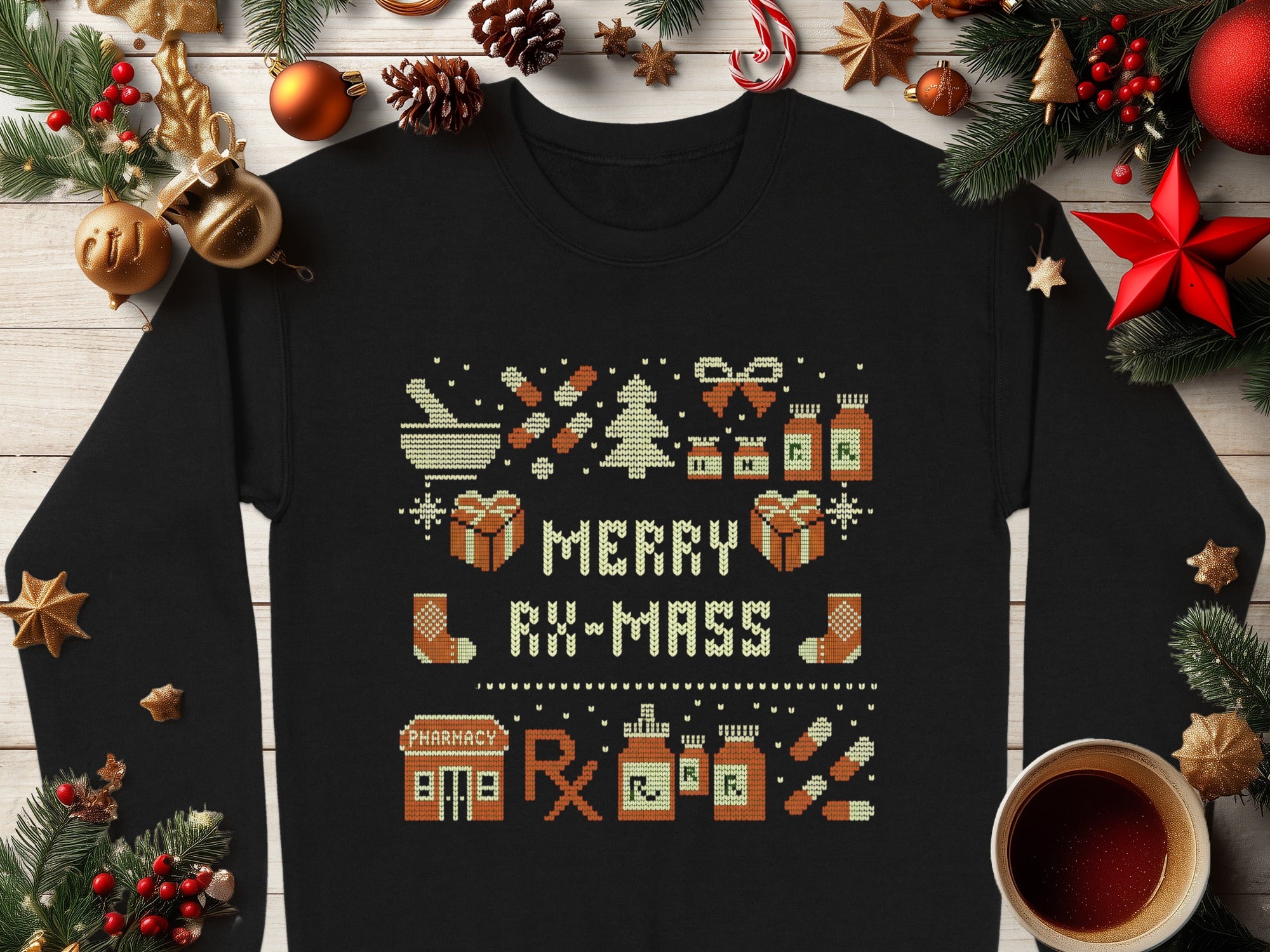 Merry Rx-Mas Pharmacy Staff Christmas Sweater
