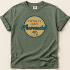 Green t-shirt with "TOTALLY RAD Pharmacist" text and pill graphic.