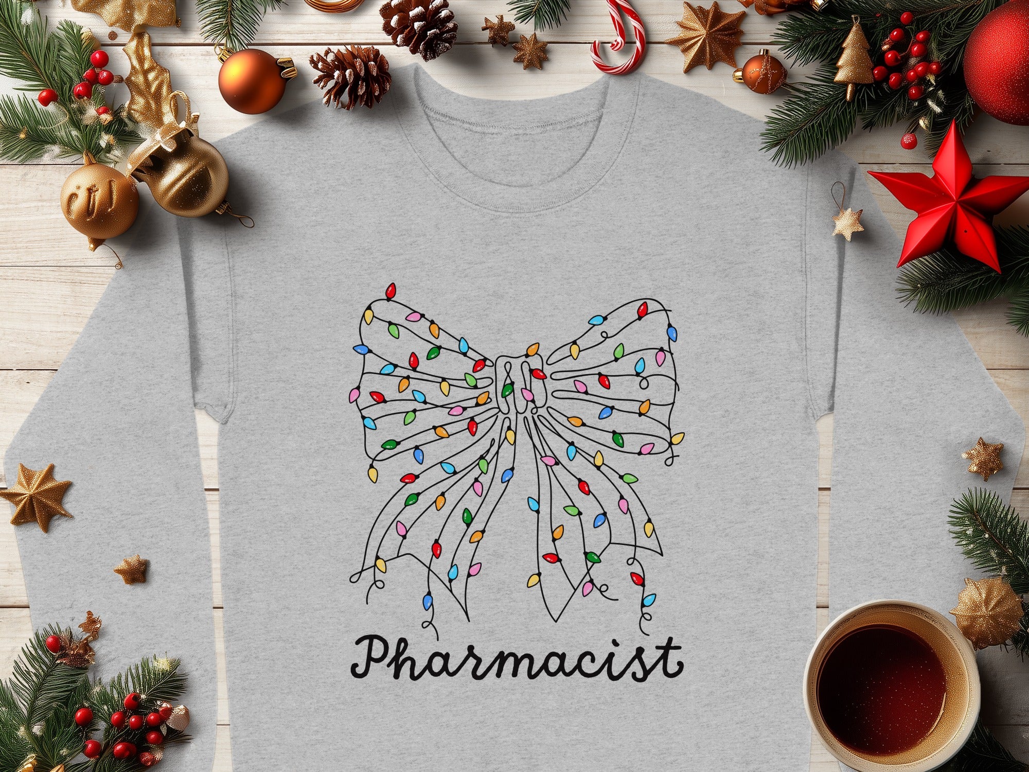 Cute Bow with Lights Pharmacist Sweatshirt