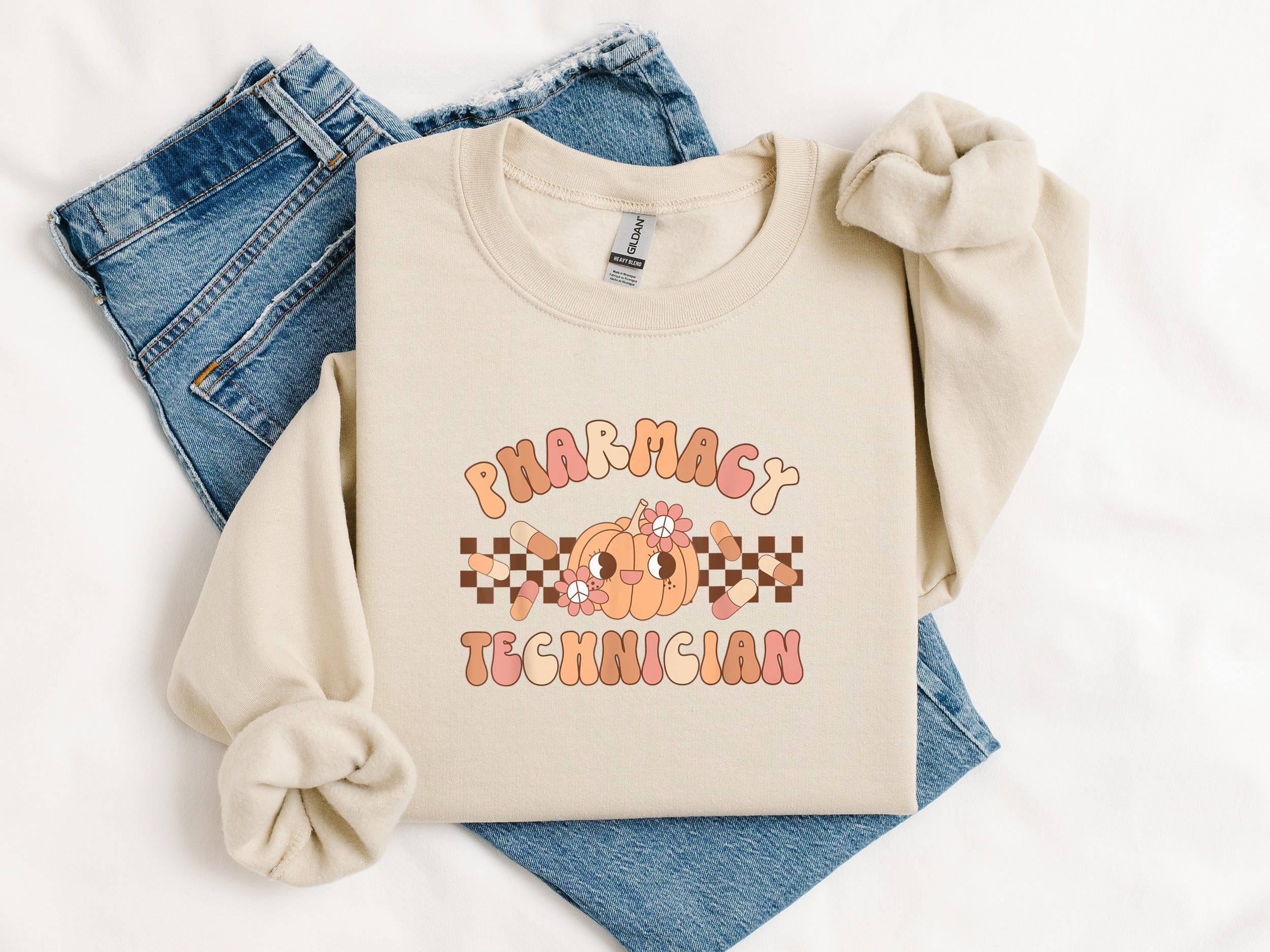 Pharmacy Technician Pumpkin Graphic Sweatshirt product type