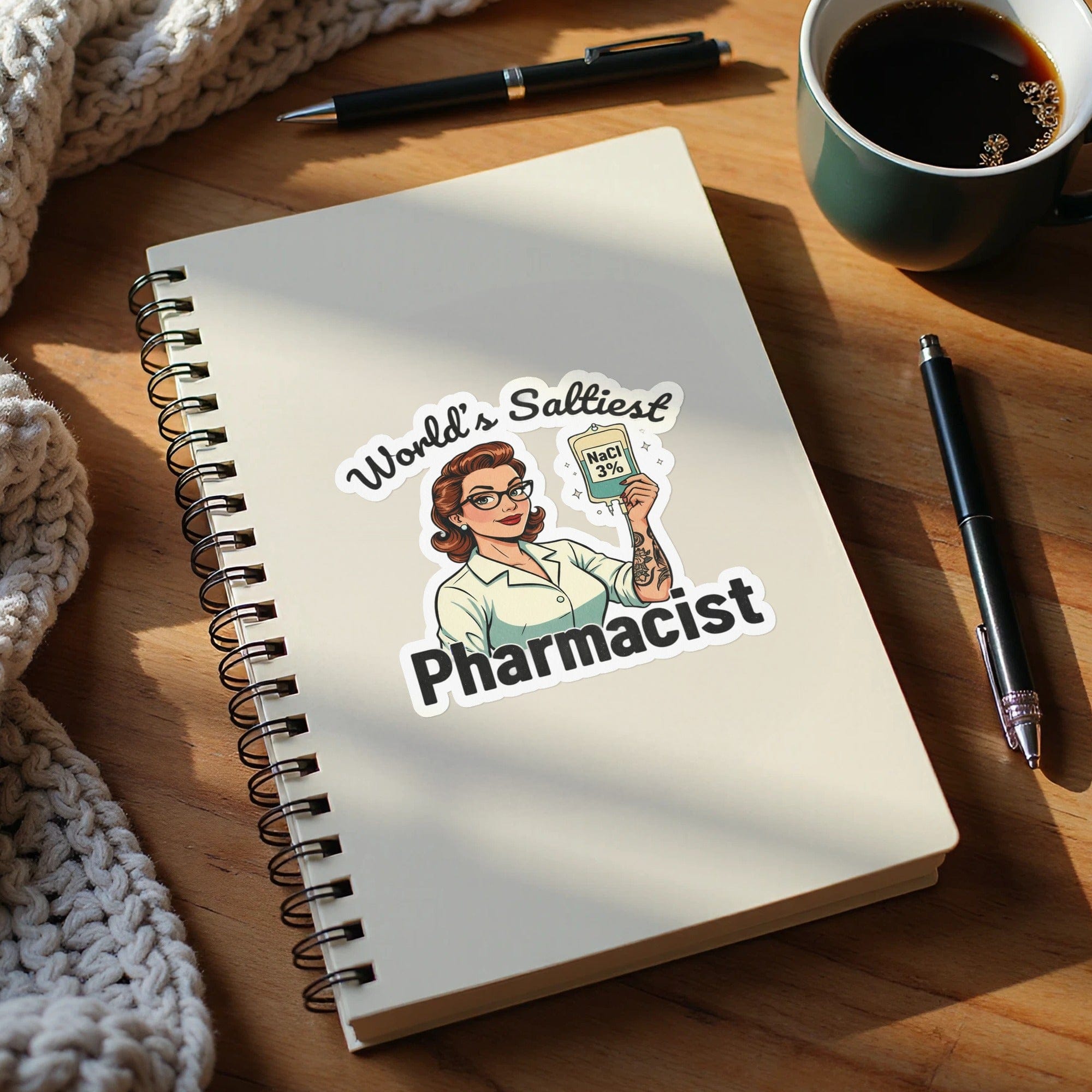 World's Saltiest Pharmacist Sticker for Decor