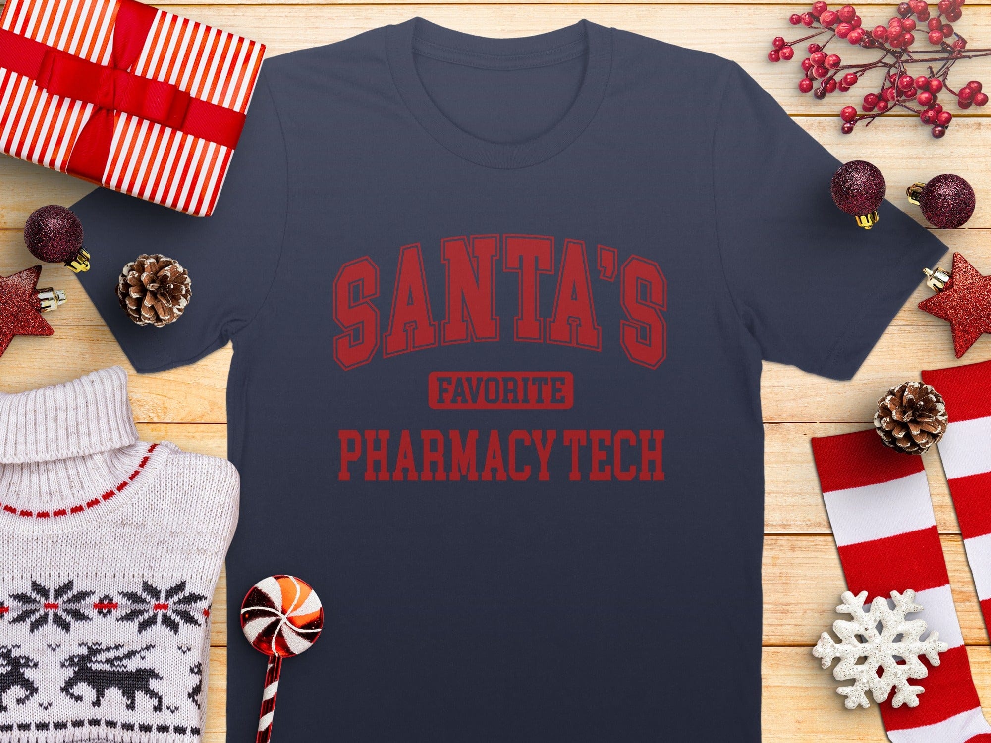 Santa's Favorite Pharmacy Tech T-shirt product