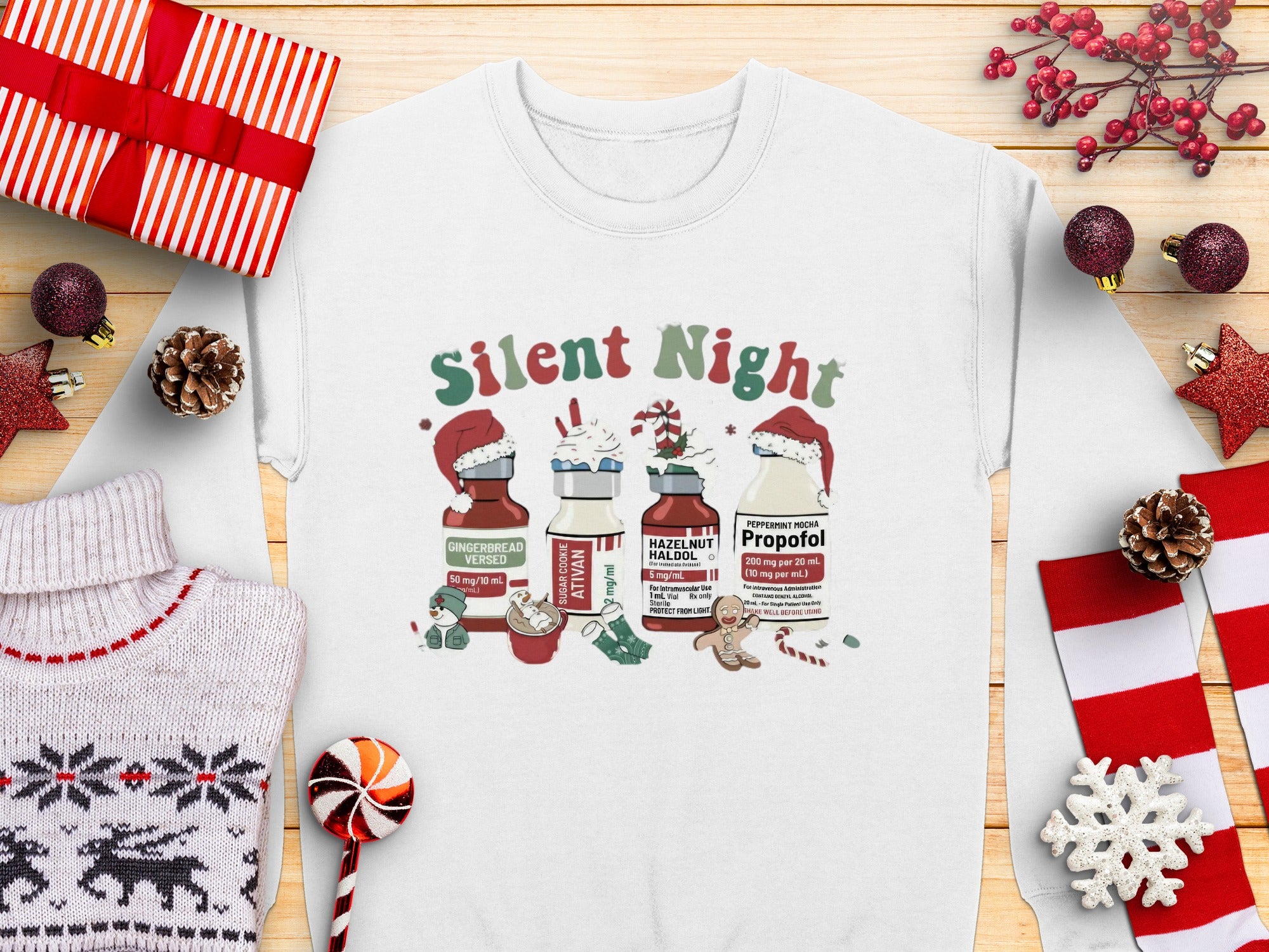 Silent Night Christmas Themed Sweater Product