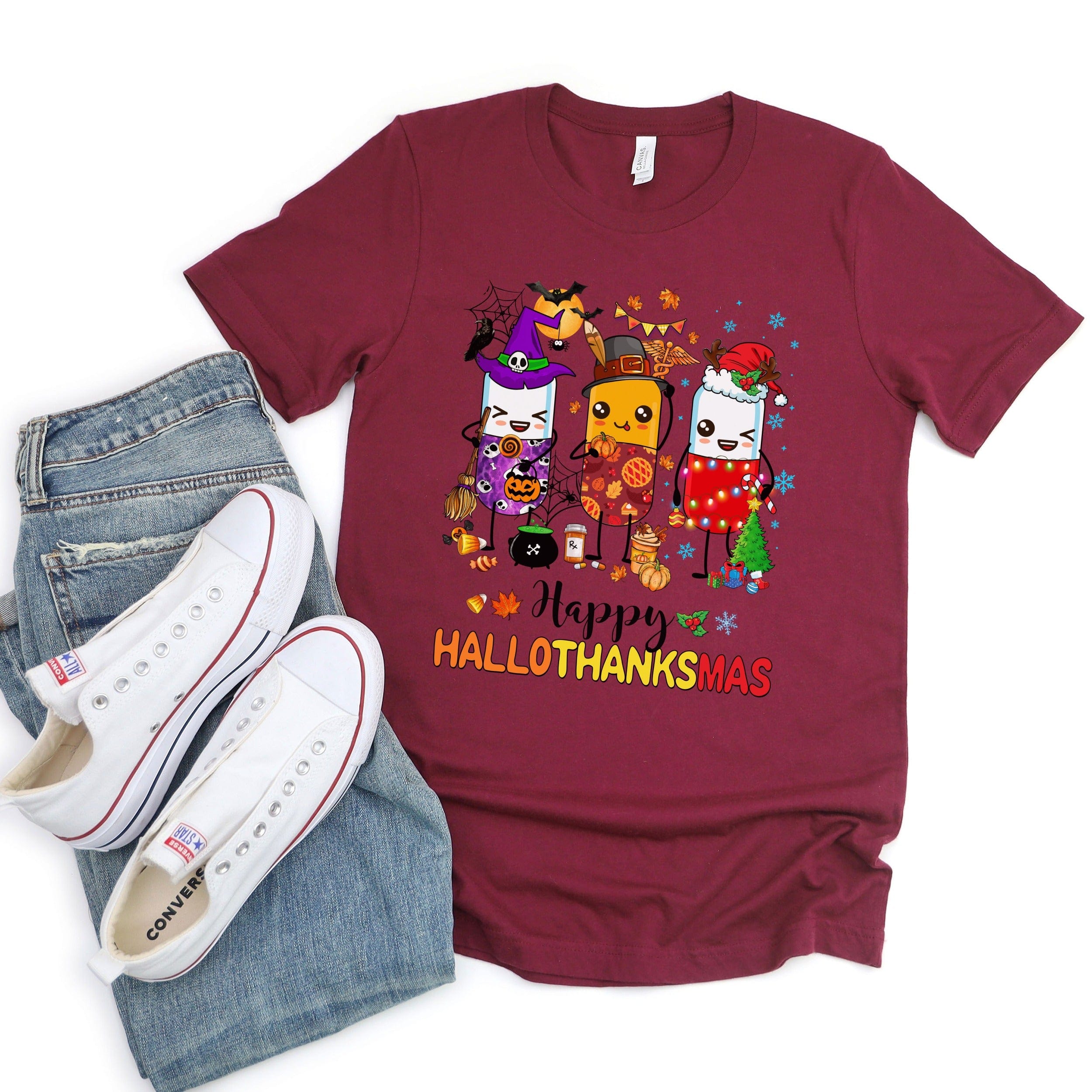 Happy Hallothanksmas Graphic T-Shirt product