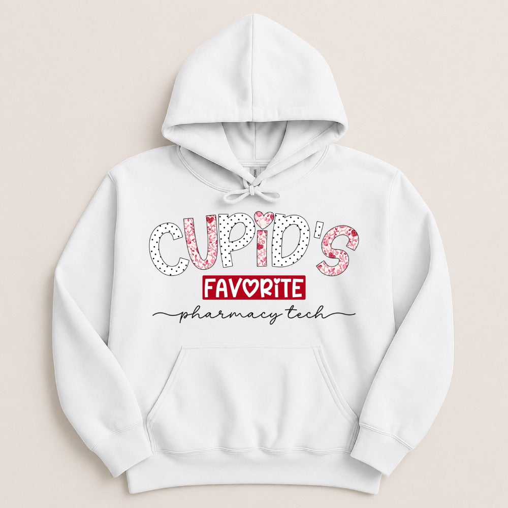 Cupid’s Favorite Pharmacy Tech v2 Sweatshirt & Hoodie