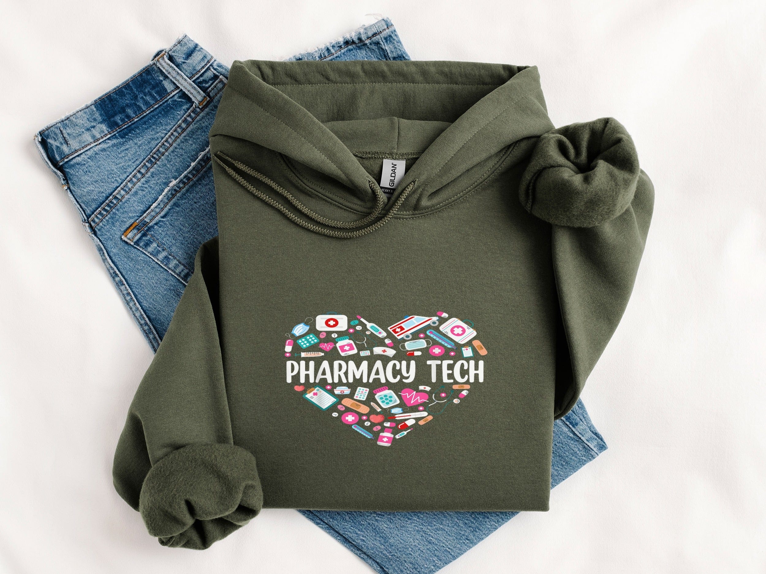 Pharmacy Tech Dark Green Hoodie product