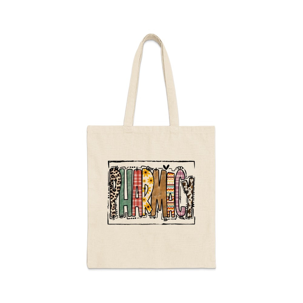 Boho Patchwork Pharmacy Tote Bag