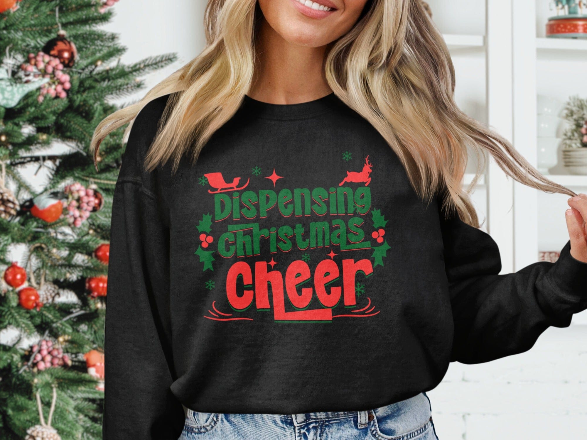 Dispensing Christmas Cheer Festival Sweatshirt
