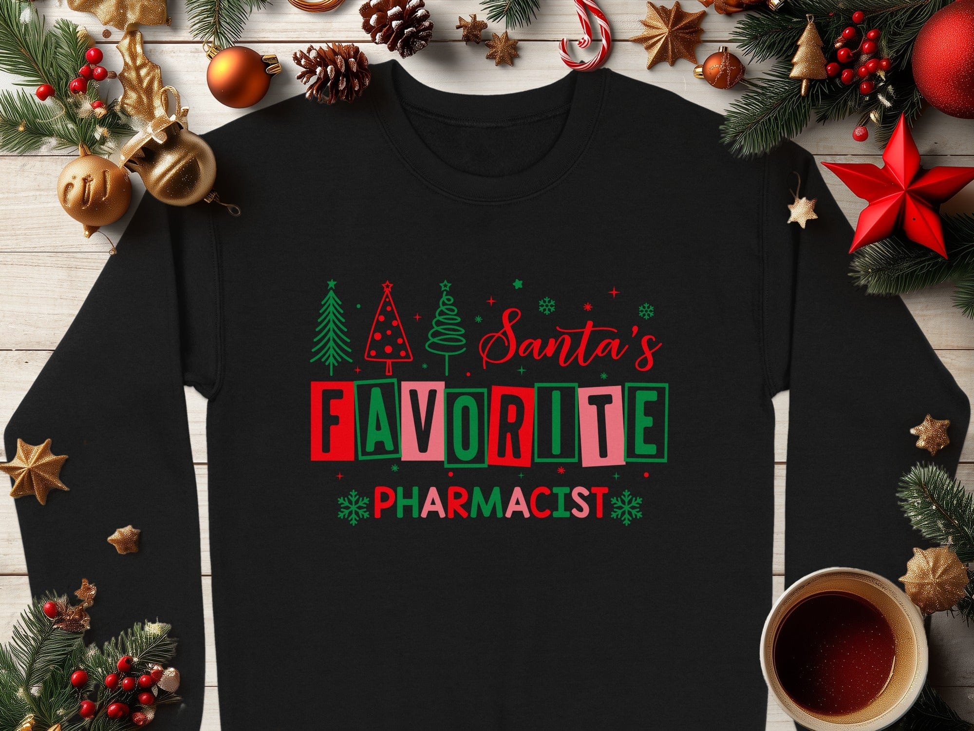 Santa's Favorite Pharmacist Christmas Sweatshirt